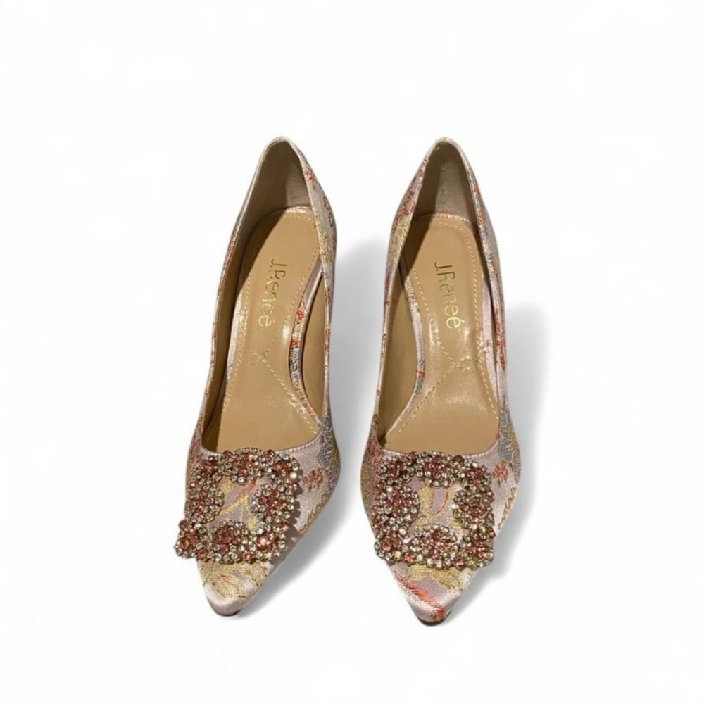J.Renee Elegant Multicolor Embellished Heels